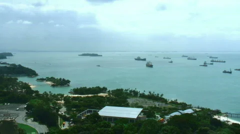 Strait of Malacca Stock Footage 303505