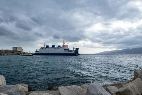The Strait of Messina Stock Photos