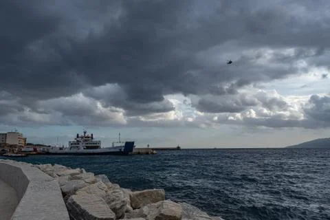 The Strait of Messina Stock Photos