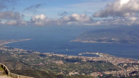Strait of Messina - Sicily Stock Footage 73969258