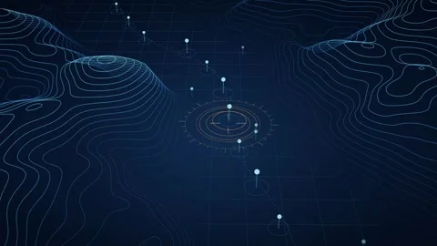 Strait Transit Queue Chokepoint Visualization Abstract Data Flow Seamless Loop Stock Footage 341914214