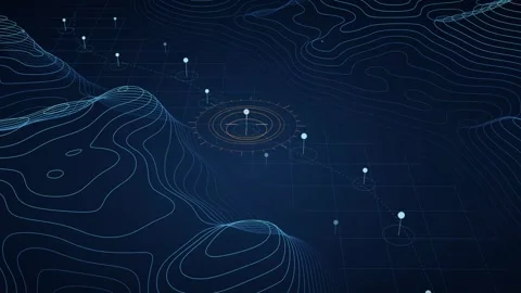 Strait Transit Queue Visualization Maritime Channel Flow Animation Abstract Stock Footage 341914013