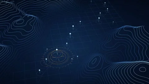 Strait Transit Queue Visualization Maritime Navigation Flow Abstract Sea Route 動画素材 341914292