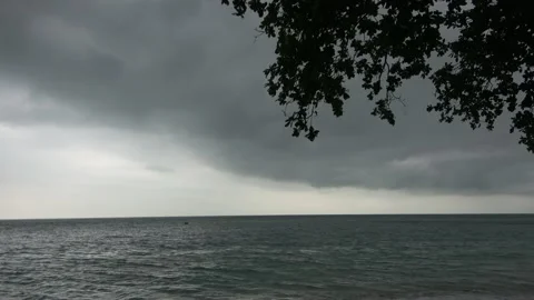 Straits of Malacca storm, Malaysia Stock-Footage 185467097