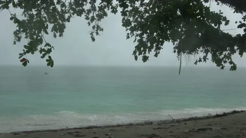 Straits of Malacca storm, Malaysia Stock Footage 185467225