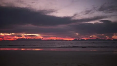 Strand beach sunset Video stock 261694250