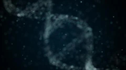 Strand dna molecule modifying under the influence of some virus or other factors Stock Illustration