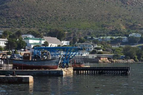 Stranded Boats At Simon's Town Boatyard Foto stock