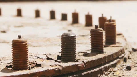 Stranded nut on the bolt Stock-Footage 114625502