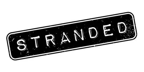 Stranded rubber stamp Stock Illustration