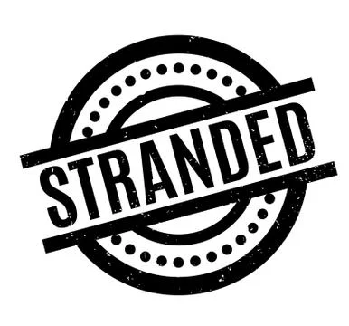 Stranded rubber stamp Stock Illustration