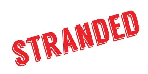 Stranded rubber stamp Stock Illustration