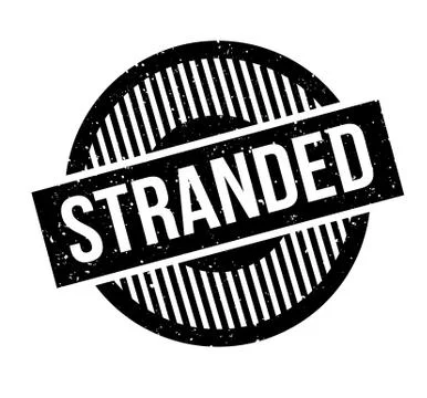 Stranded rubber stamp Stock Illustration