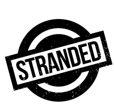 Stranded rubber stamp Stock Illustration