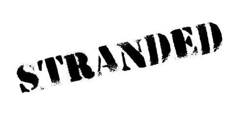 Stranded rubber stamp Stock Illustration
