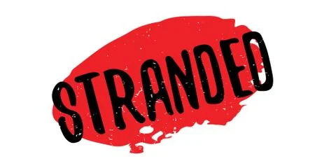 Stranded rubber stamp Stock Illustration