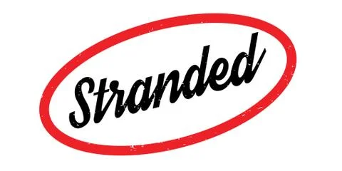 Stranded rubber stamp Stock Illustration