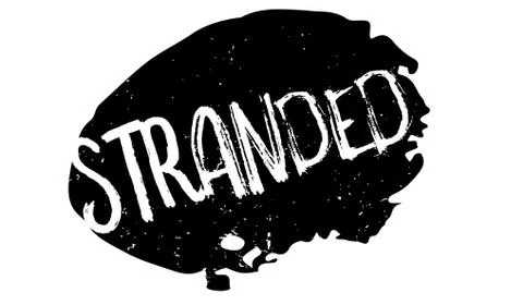 Stranded rubber stamp Stock Illustration