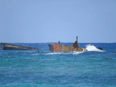Stranded ship Stock Photos