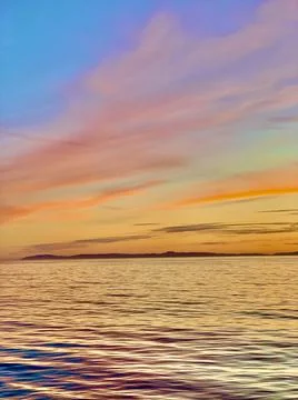 Stranded Sunset Stock Photos