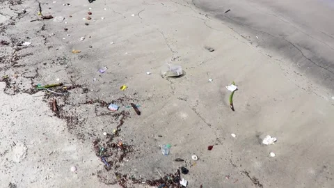 Stranded washed up garbage waste trash p... | Stock Video | Pond5