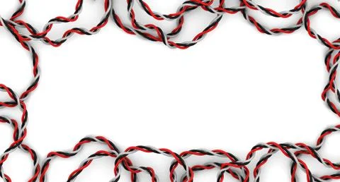 Stranded wire as a frame 스톡 일러스트