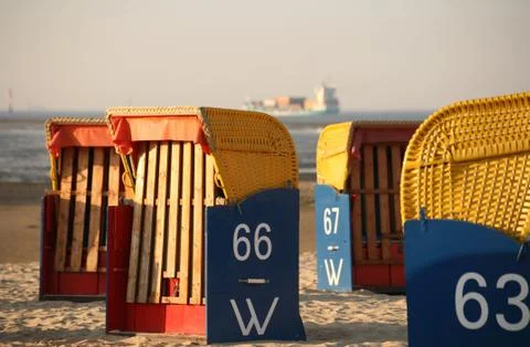 Strandkörbe Stock Photos