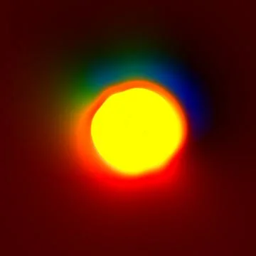 Strange abstract opening with a bright light Stock Illustration