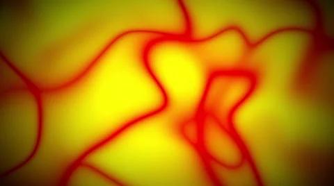 Strange Alien Red Orange Smooth Abstract Background Loop Stock Footage 57316434