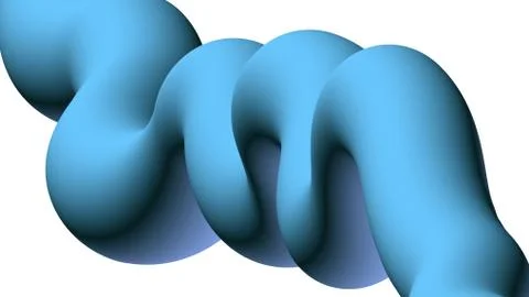 Strange alien structure.  Liquid color background. Stock Illustration