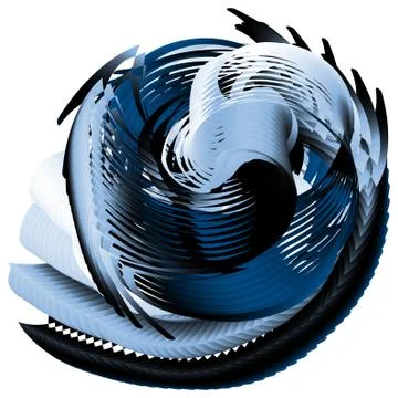 Strange alien structure.  Liquid color background. Illustrazione stock