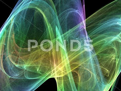 Strange attractor, artwork Stock Illustration