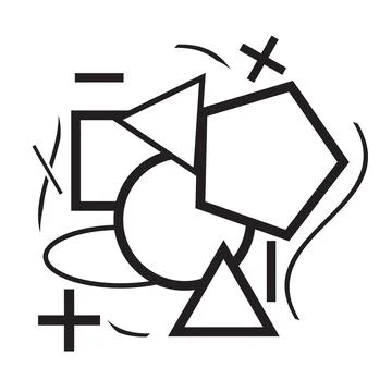 Strange black and white hypnotic mesmerizing and alluring pattern. Vector Ill Stock Illustration