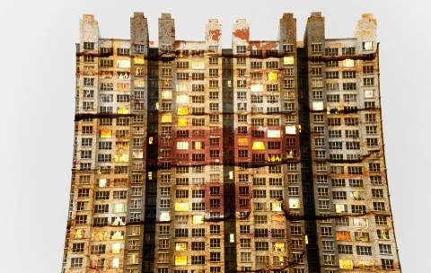 Strange building 스톡 사진