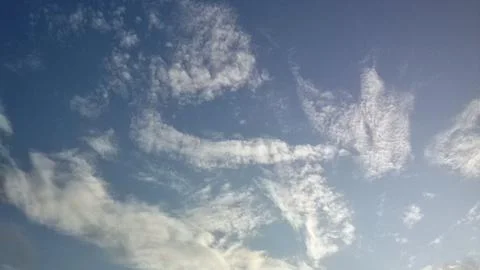 Strange Clouds at Dusk. Foto stock