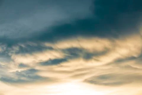 Strange clouds in the sky Stockfoto's