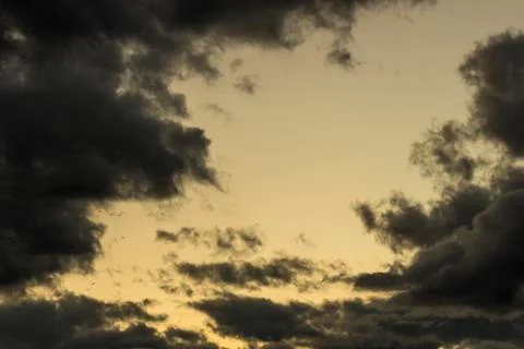 Strange cloudy sky Stock Photos