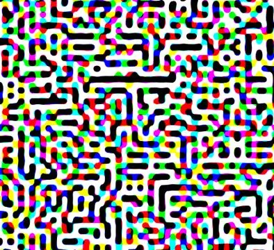 Strange colored decor Stock Illustration