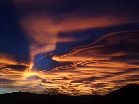 Strange Days Exploding Sky Foto stock