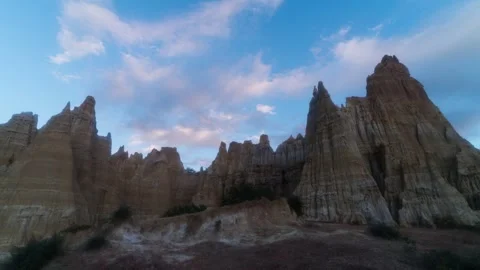 Strange Earth Forest Landscape with Rapid Cloud Shadows in China Time-lapse Stock Footage 326706178
