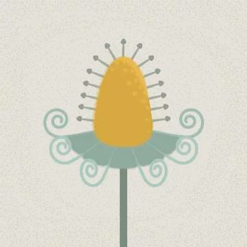 Strange flower Illustrazione stock