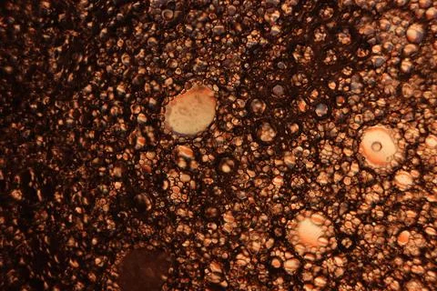 Strange galaxy with artificial planets asteroids far from Stock Photos