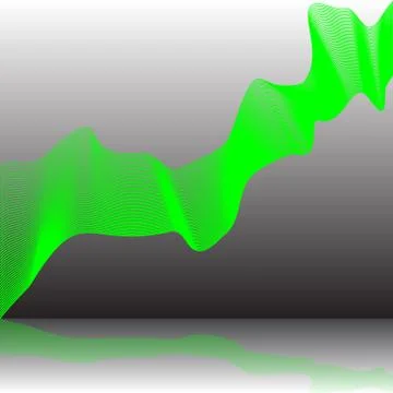 Strange green lines Illustrazione stock