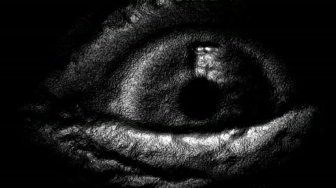 Strange human eye 2 Stock Footage 591485