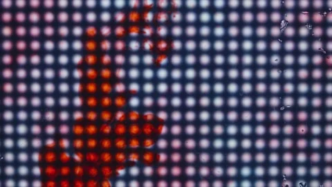 Strange light abstract background with liquid like fluid moving Stock Footage 136233831