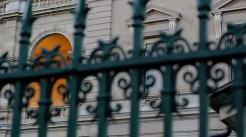 Strange Light Behind the Green Gate Stock Footage 8685532