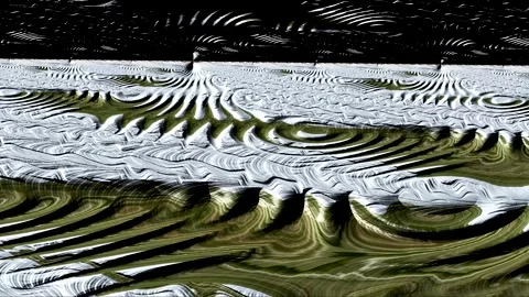 Strange Lunar Landscape Stock Footage 135478198