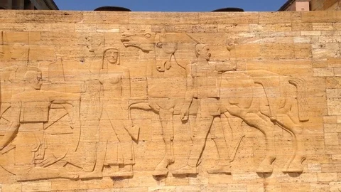 Strange markings on the wall Stock Footage 83187708