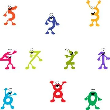 Strange numbers Illustrazione stock