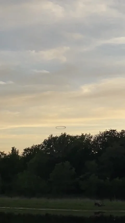 Strange Object Spotted Flying Over Texas, Texas, USA - 11 Jun 2022 Stock Footage 205430727